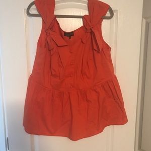 Eloquii Bow Detail Button Top Size 18